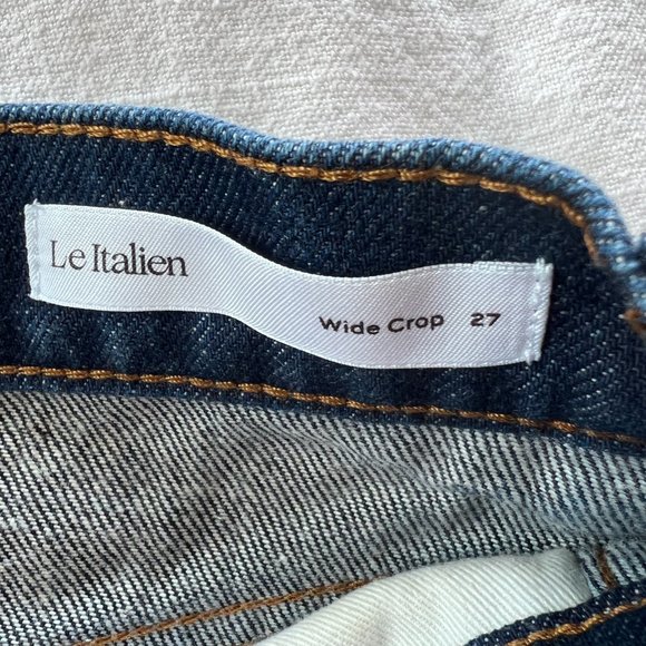 NWOT Frame Denim Le Italien Wide Crop Jeans - Picture 8 of 12